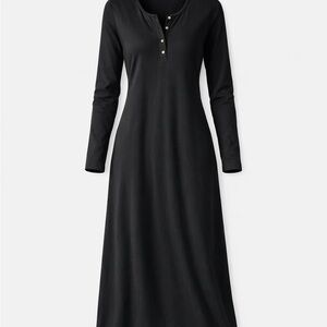 Eddie Bauer Black Long Sleeve Dress